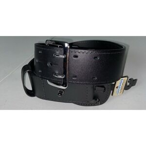 Boston Leather Belt Size 24 Black | Model 6601 Duty Uniform Belt USA Made